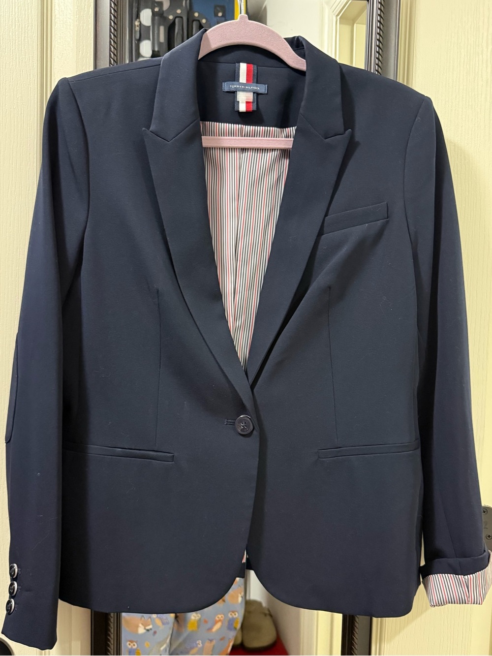 Tommy Hilfiger Dark Navy Single-Button Blazer